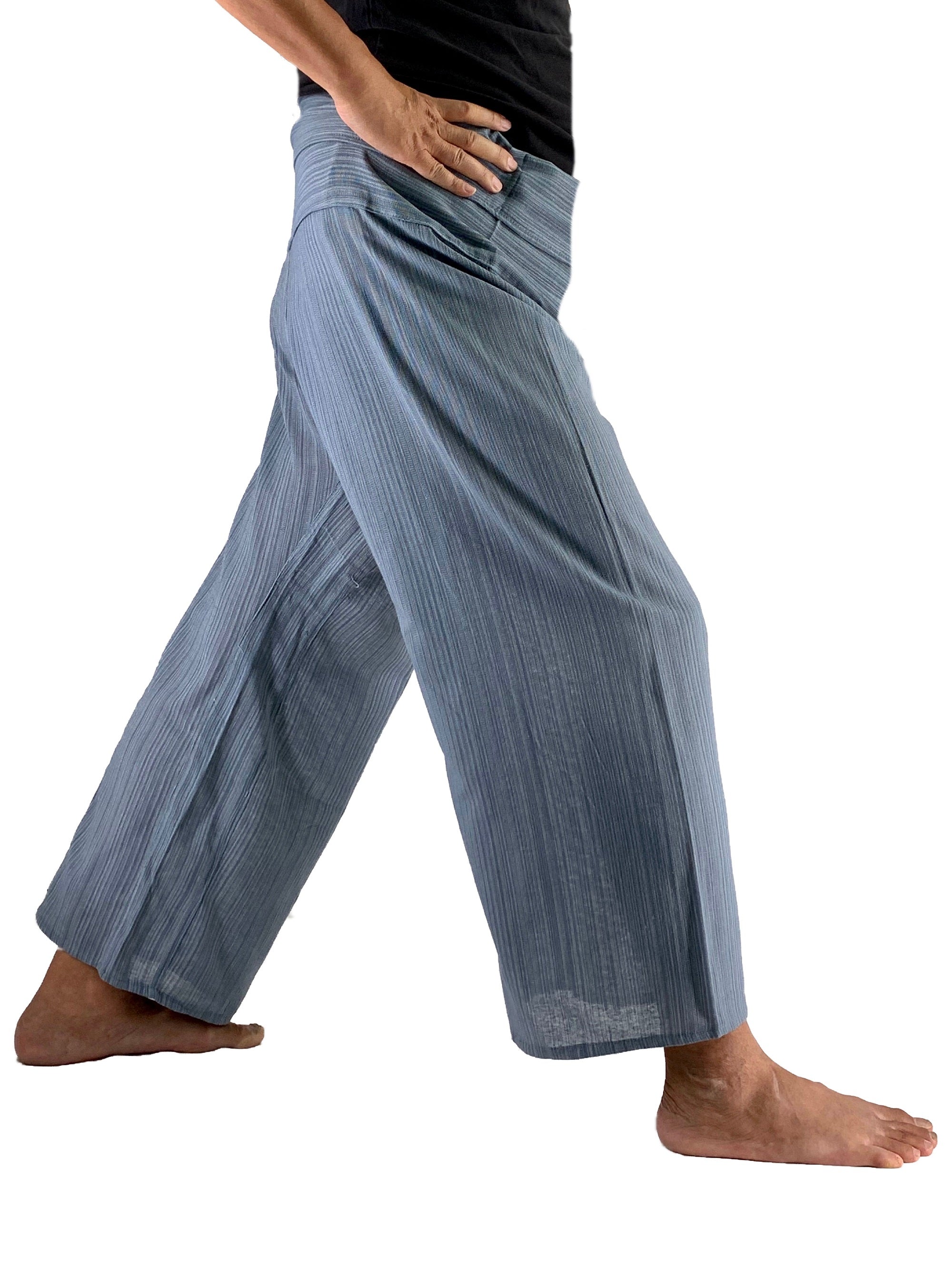 Thai Fisherman Pants in bag ,Cotton Wrap pants - Yoga trouser - Festival  hippie | eBay